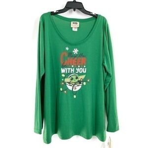 Men Star Wars Sleep Pajama Top- Green Size 3X